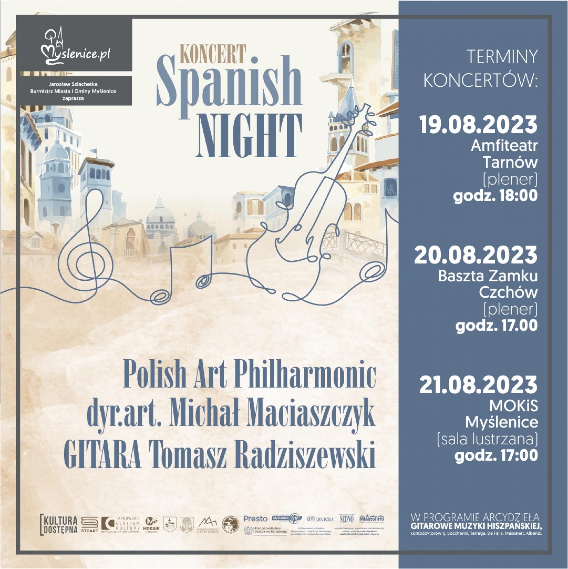 Polish Art Philharmonic - jeden z Koncertów Spanish night  już 21 sierpnia w naszym Ośrodku Kultury